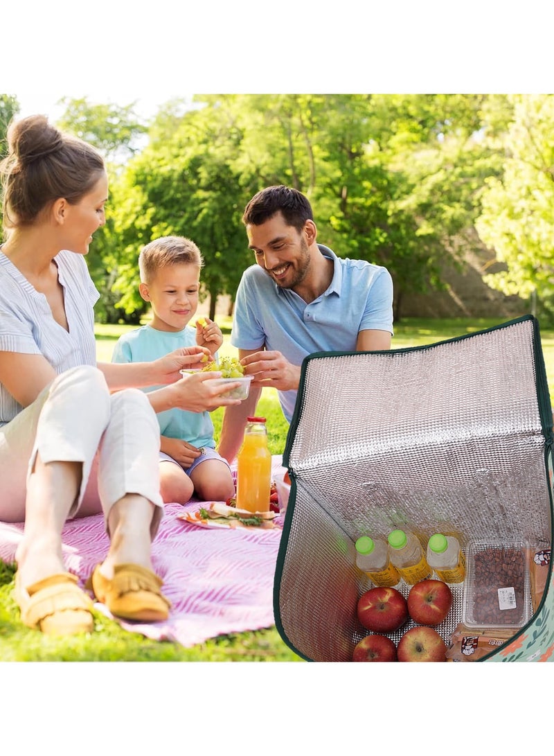 CMGTYYD Cooler Bag, 40x25x40cm Picnic Bag for Food Storage, Compact Cooler Bags with Insulation, Lightweight Leakproof Lunch Bag for Office School Beach Camping Outdoor - Image 5
