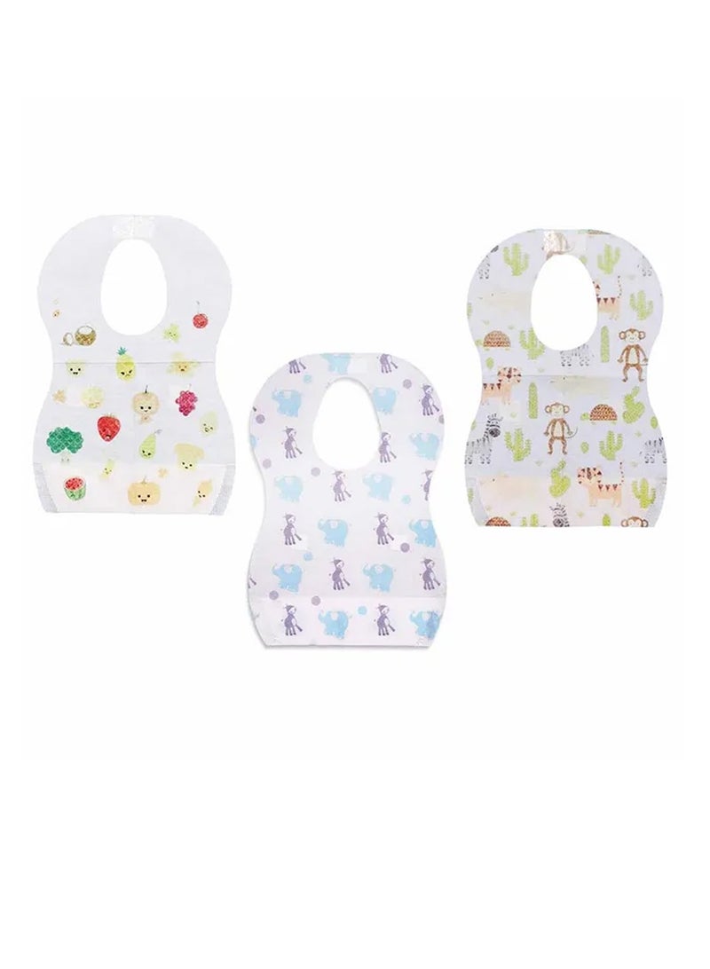 Star Babies - Disposable Bibs Pack of 50 - Mixed Design - Image 2