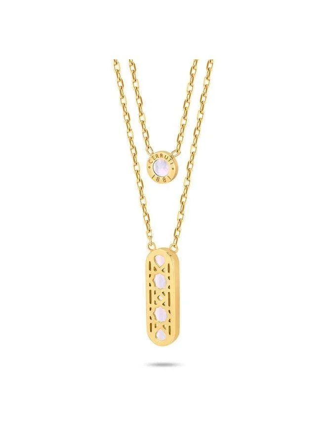 شيروتي 1881 Pamela Gold Plated Stainless Steel Necklace for Women 450mm