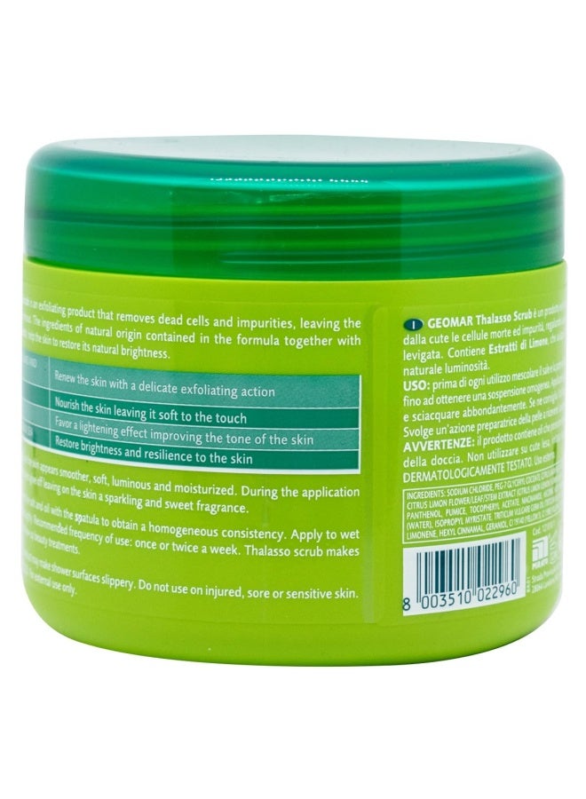 Geomar Lemon Scrub - Natural Lemon Exfoliator for Skin - Exfoliating Scrub with Lemon, Dead Sea Salt, Volcanic Sand and Nourishing Oils - 21 Ounces - Image 2