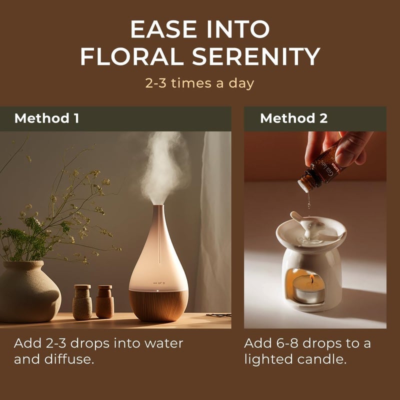 Gya Labs Lotus Essential Oil - 0.34 Fl Oz - for Hair, Skin, Diffuser, Aromatherapy & DIY Candle Making Scent - Image 4