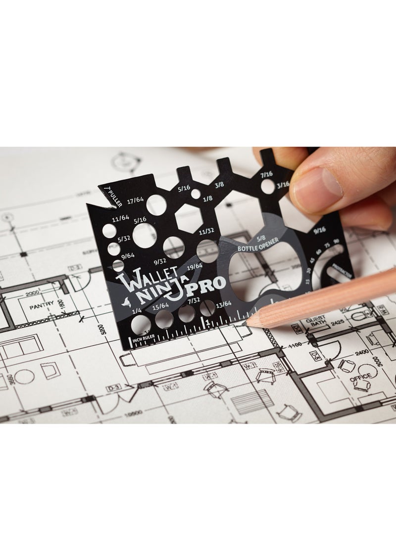 Wallet Ninja 18-In-1 Pocket Multi Tool Black - Image 5