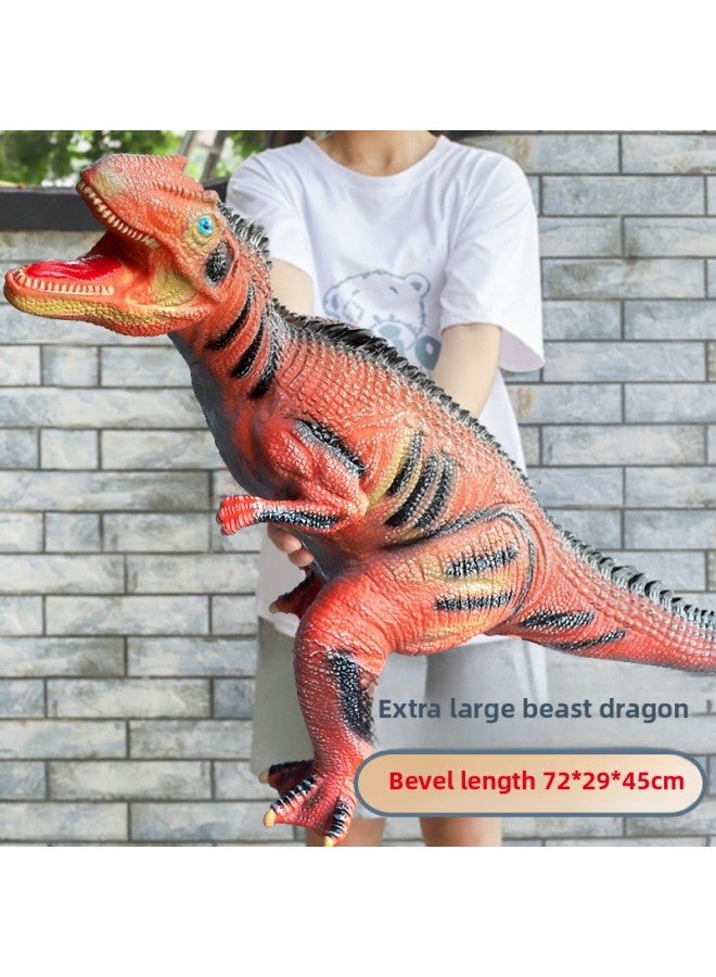Giant Soft Silicone Dinosaur Toy Direct From Manufacturer Super Size Fossil Model Riding Dragon Supply For Motorcyc-Color:Giant Behemoth Dragon 72CM-Specifications:Dinosaur Sounds - Image 1