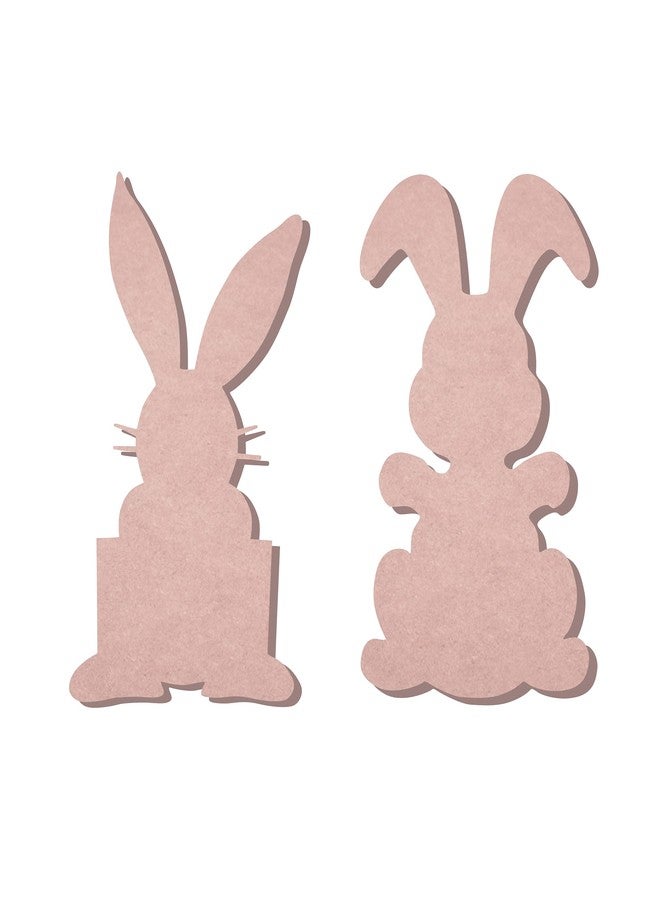 Decor Kafe Rabbit Shape MDF Wooden Cutout Size (30 cm X 22 cm) - Image 2
