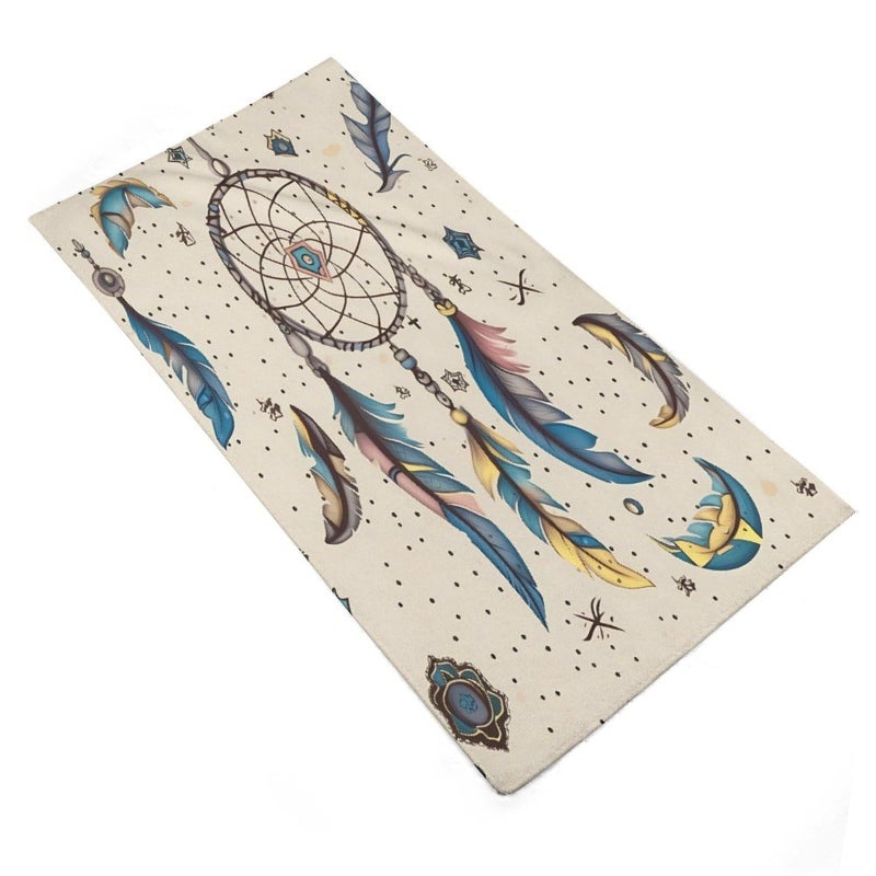Dream Catcher Moon Pattern Printed Yoga Towel For Adults Fitness Travel - Image 4