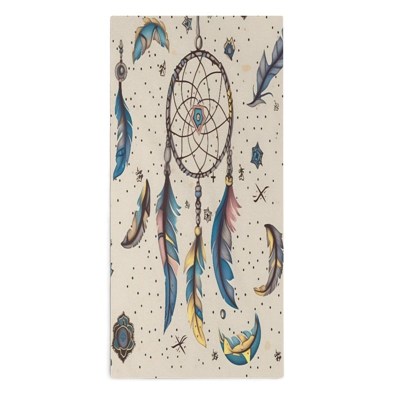 Dream Catcher Moon Pattern Printed Yoga Towel For Adults Fitness Travel - Image 2