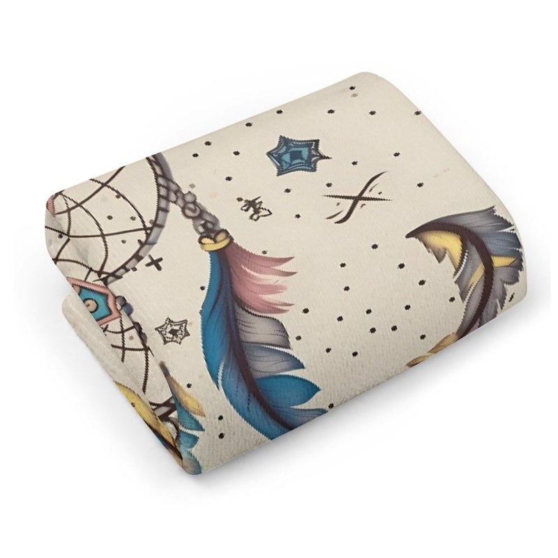 Dream Catcher Moon Pattern Printed Yoga Towel For Adults Fitness Travel - Image 5