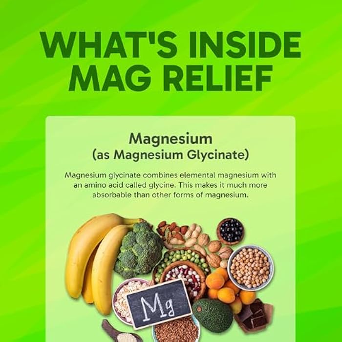 Clinical Effects Mag Relief Magnesium Supplement - 275mg Pure Magnesium Glycinate Capsules - 90 Magnesium Capsules - Quality Magnesium for Cramp Defense, Bone, Muscle and Nerve Support - USA Made - Image 4