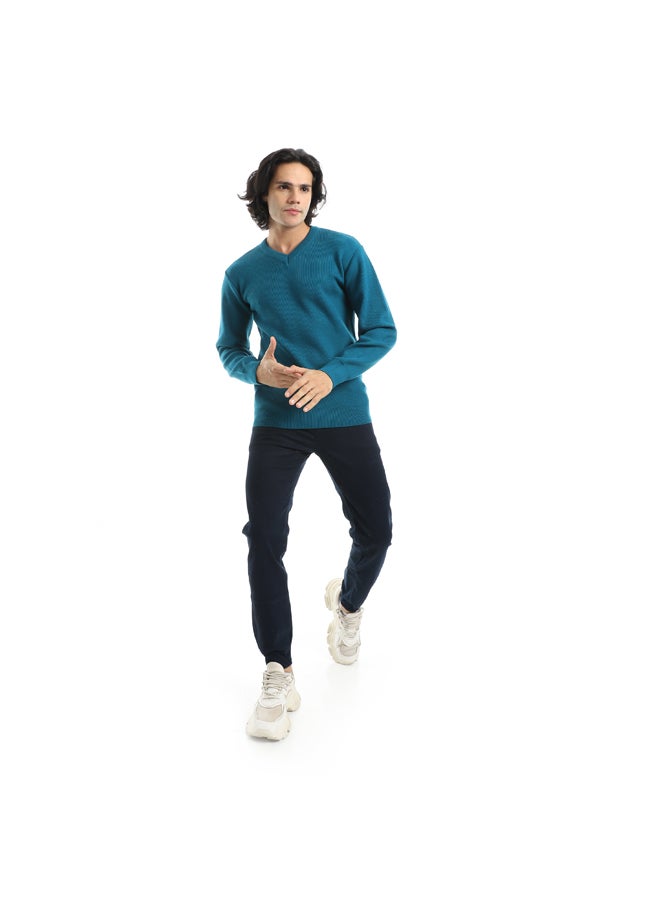 Andora For Everyday Use Elastic Waist With Drawstrings Pants_Navy - Image 3