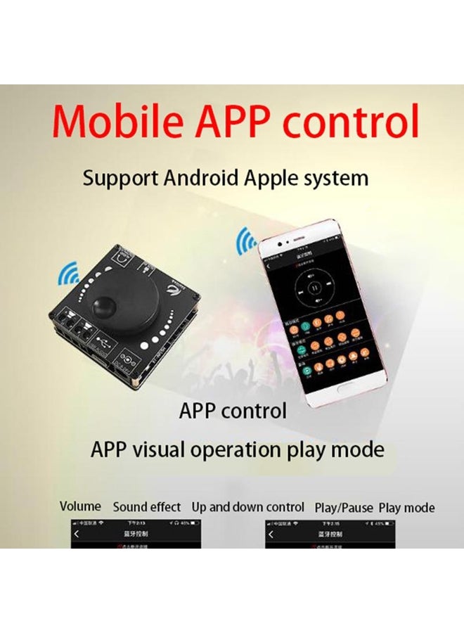 Hifi 50W+50W Tpa3116D2 Stereo Bluetooth Digital Amplifier Board Aux Usb-C Input - Image 2