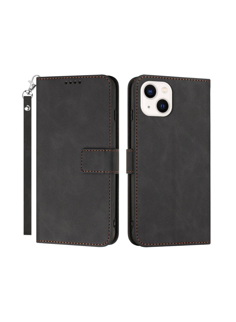 Suteni Flip Cover Leather Protective Hidden Card Slots Phone Case for iPhone - Image 1