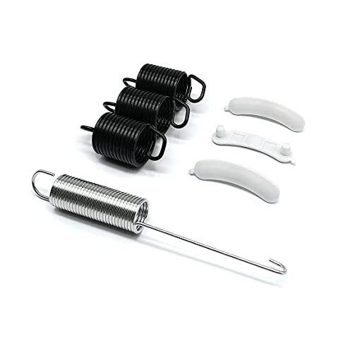 PELIF Washing Machine Kit 3 pcs Suspension Spring WP63907 & 1 pcs Counterweight Counter Balance W10250667 & 3 pcs Tub Wear Pad 285744 for Whirlpool Washer - Image 2