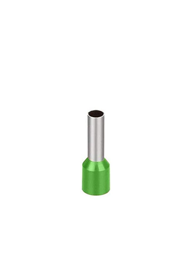 100Pcs E6010 E6012 E6018 6.0mm2 Insulated Bootlace Ferrule Terminals Connector Cord Pin End Crimp Terminal Terminals (Color : Green, Pins : E6012)