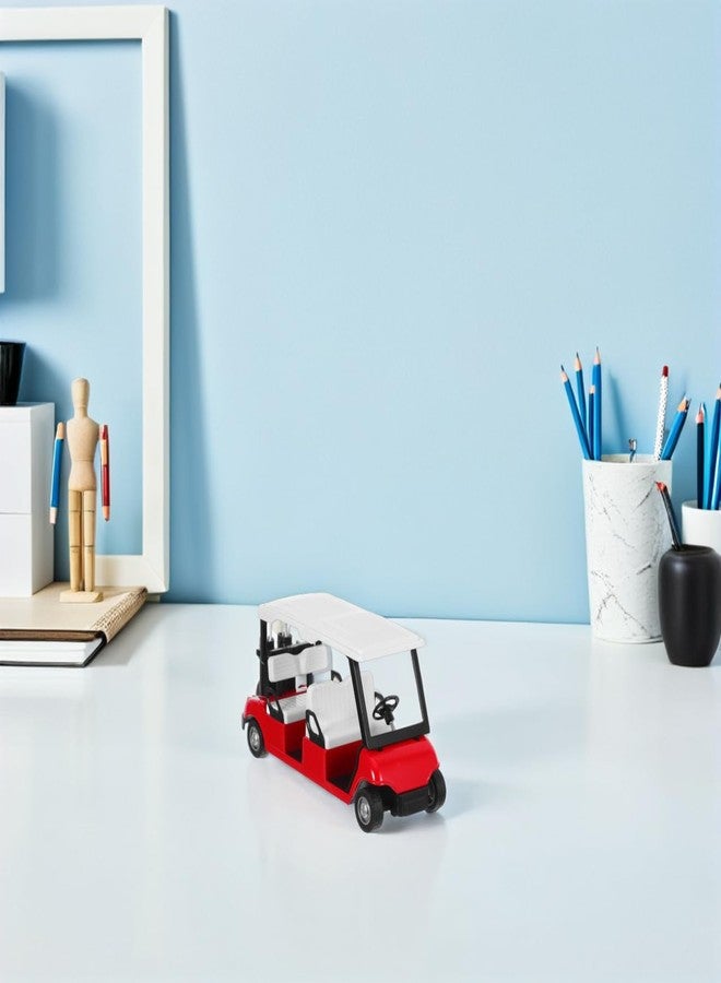 Milisten Diecast Mini Golf Cart Pullback Action Collectible Golf Cart Prop for Home Decor Realistic Design Enhances Experience - Image 5