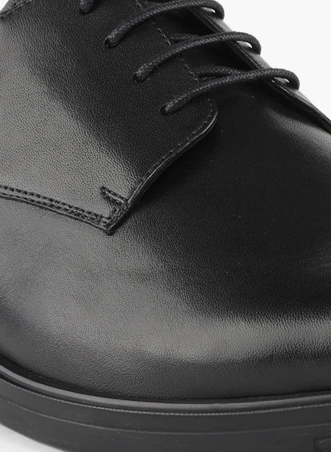Duchini BLACK Men Leather Lace-Up Derby Shoes for Men | Best Price UAE