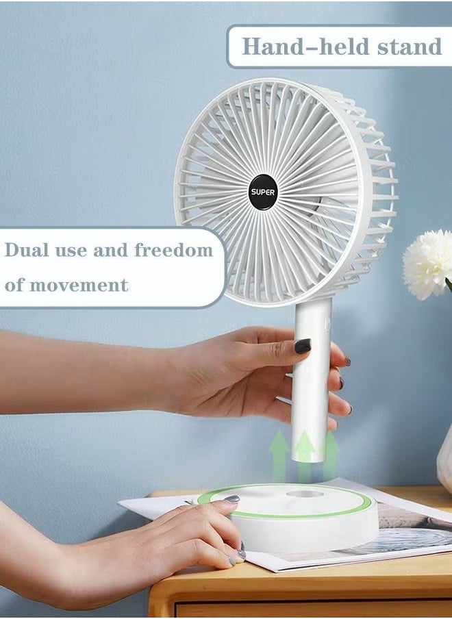 MIXDE Desktop Fan USB Charging Portable Small Fan Low Noise 3 Gears Strong Wind Removable handheld Fan  - Image 4