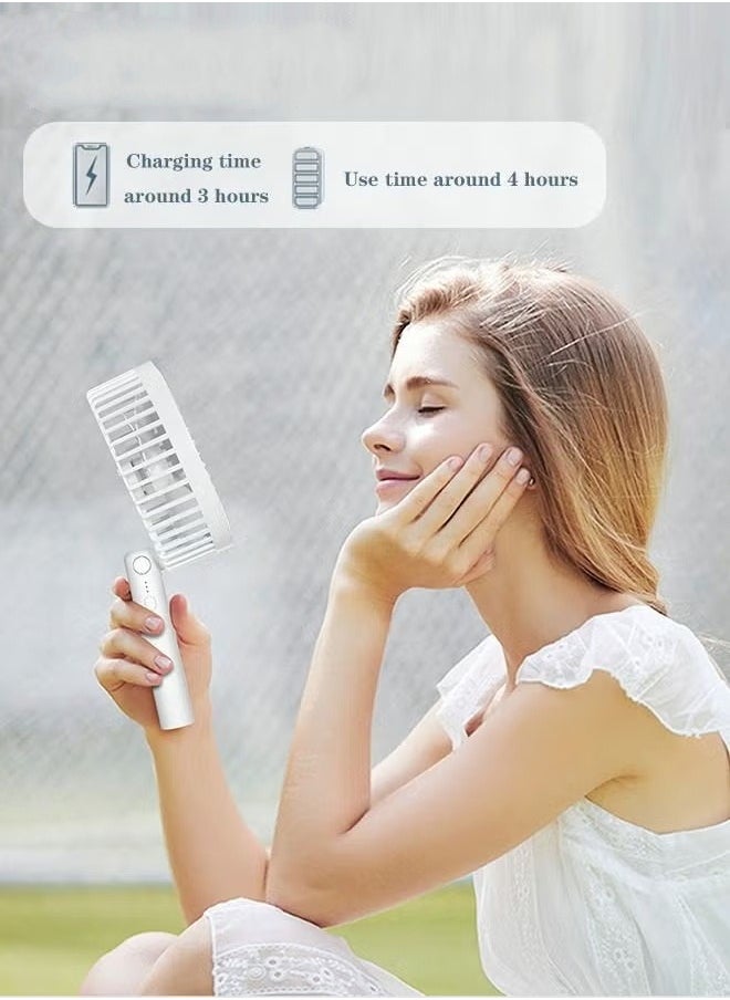 MIXDE - Desktop Fan USB Charging Portable Small Fan Low Noise 3 Gears Strong Wind Removable handheld Fan - Image 1