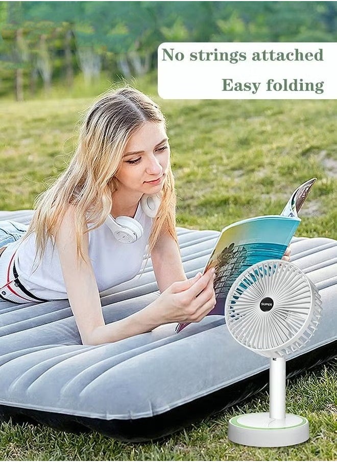 MIXDE Desktop Fan USB Charging Portable Small Fan Low Noise 3 Gears Strong Wind Removable handheld Fan  - Image 1