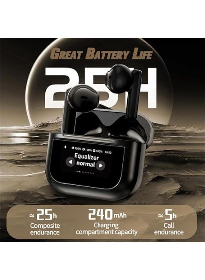 Generic - TWS Bluetooth Touchscreen Earbuds with Screen Touch Screen Earbuds Wireless Blue Tooth Ear Buds for iPhone Android Earphones Bluetooth Ear Buds Small Ears Earphones Wireless Earphone - Image 1