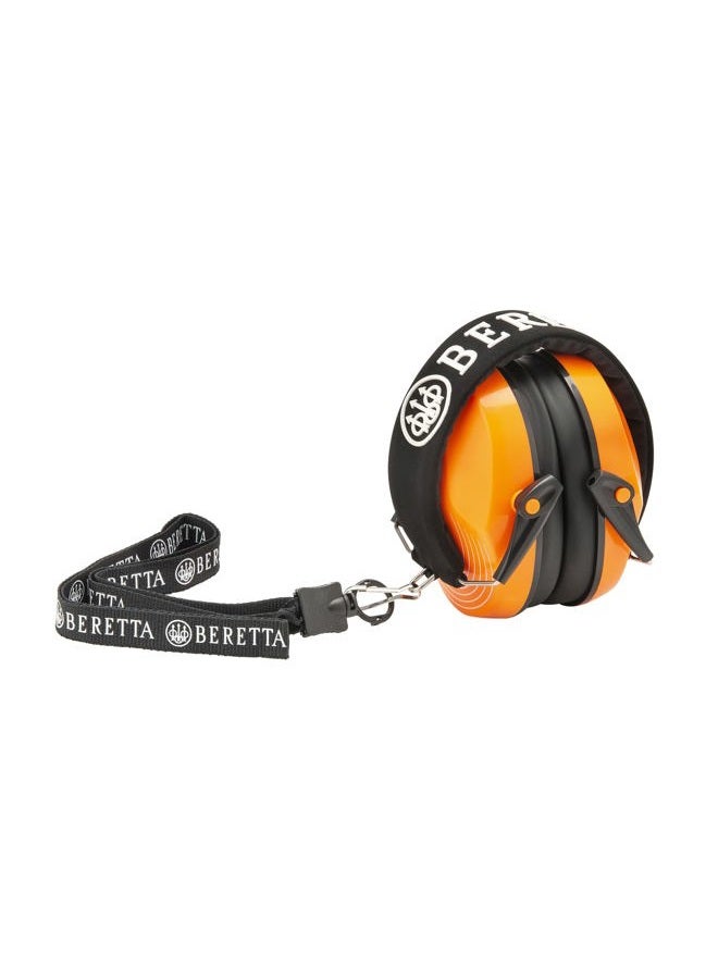 Beretta Unisex Hearing Protection Competition Compact One Size Safety Pro Earmuff, Orange Fluorescent - Image 2