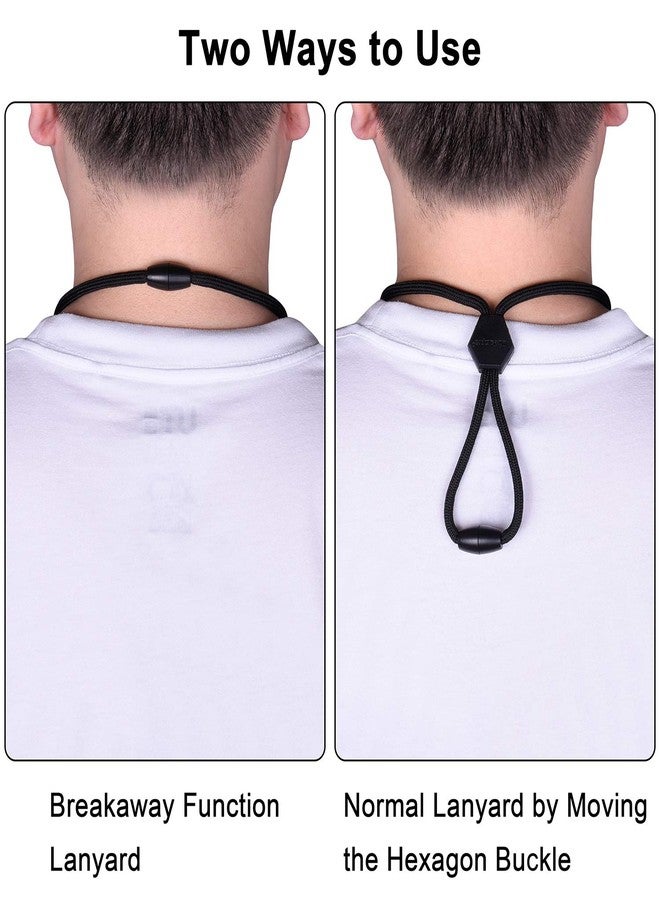 Wisdompro Breakaway Neck Lanyards, 23 inch Heavy Duty Round Cord Lanyard with Safety Breakaway Buckle, Detachable Buckle and Metal Hook for ID Card Badge Holder and Keys - Gray - Image 5