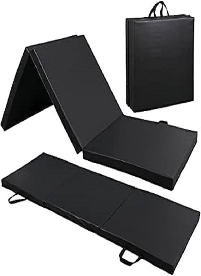ULTIMAX - 2" Thick Tri-Fold Folding Exercise Mat with Carrying Handles for MMA, Gymnastics and Home Gym Protective Flooring - Image 1