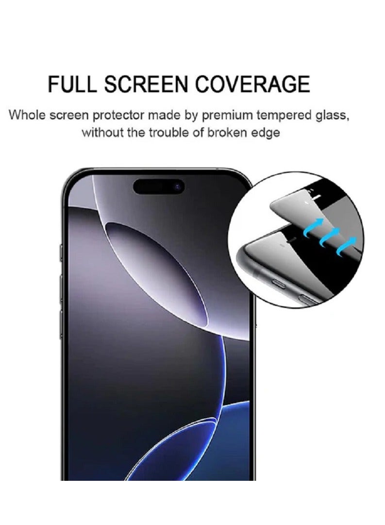 Wolf IPhone 16 Pro Max Wolf ESD Anti Static Premium Tempered Glass Screen Protector With Black Frame - Image 2