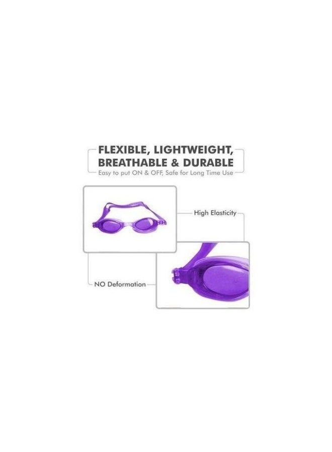 WATER WORLD Streamlined swimming goggles with anti-fog lenses – purple - Image 4