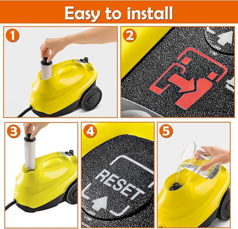 Carkio 2 حزمة فلتر خرطوشة إزالة الترسبات الكلسية لـ Karcher، خرطوشة إزالة الترسبات الكلسية البديلة لمنظف البخار لـ Karcher SC2 Upright، SC3 EasyFix، SC3 Upright EasyFix، SC3 Upright، SC3MX Vacuum Cleaner - Image 5