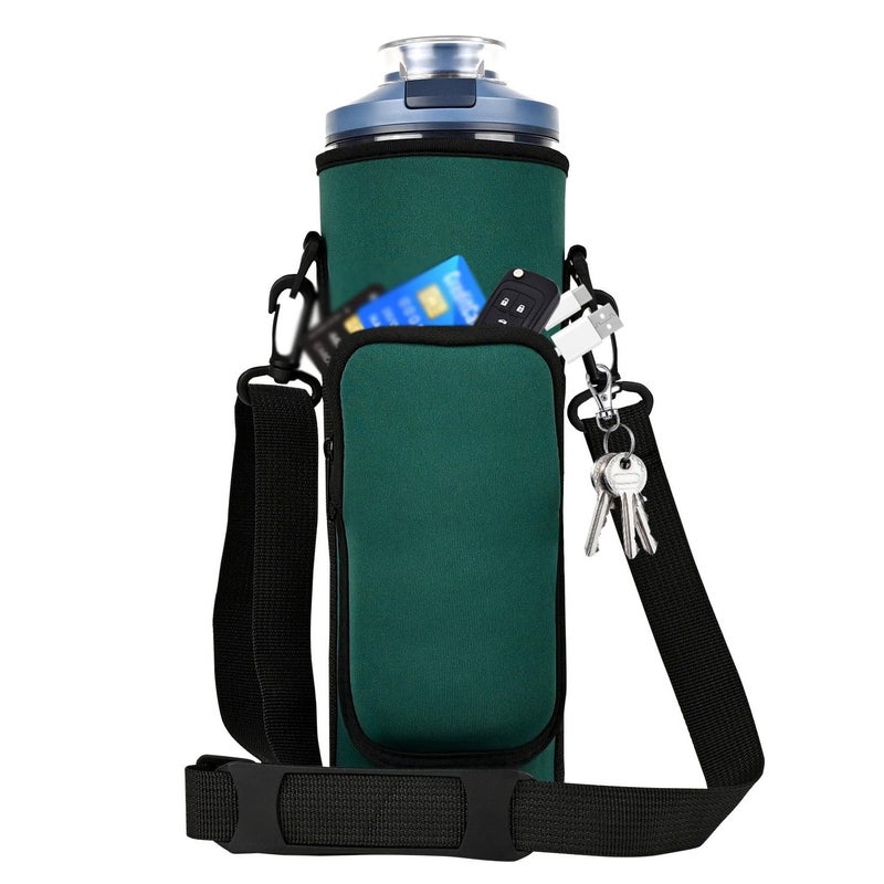 NUENSS-ROR NUENSSROR Storage Sleeve Bag for Ninja Blast Max Portable Blender with Shoulder Strap and Accessory Pocket compatible with BC251NVBC251IVBC251GYBC251MTBC251PKBC251LDBC251SL 22 oz Dark green - Image 2
