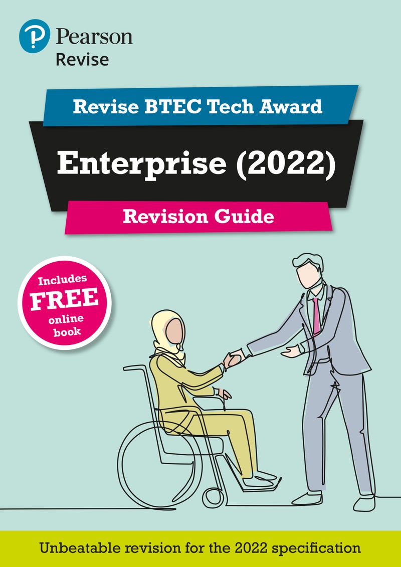 Pearson REVISE BTEC Tech Award Enterprise Revision Guide inc online edition - for 2025 and 2026 exams
