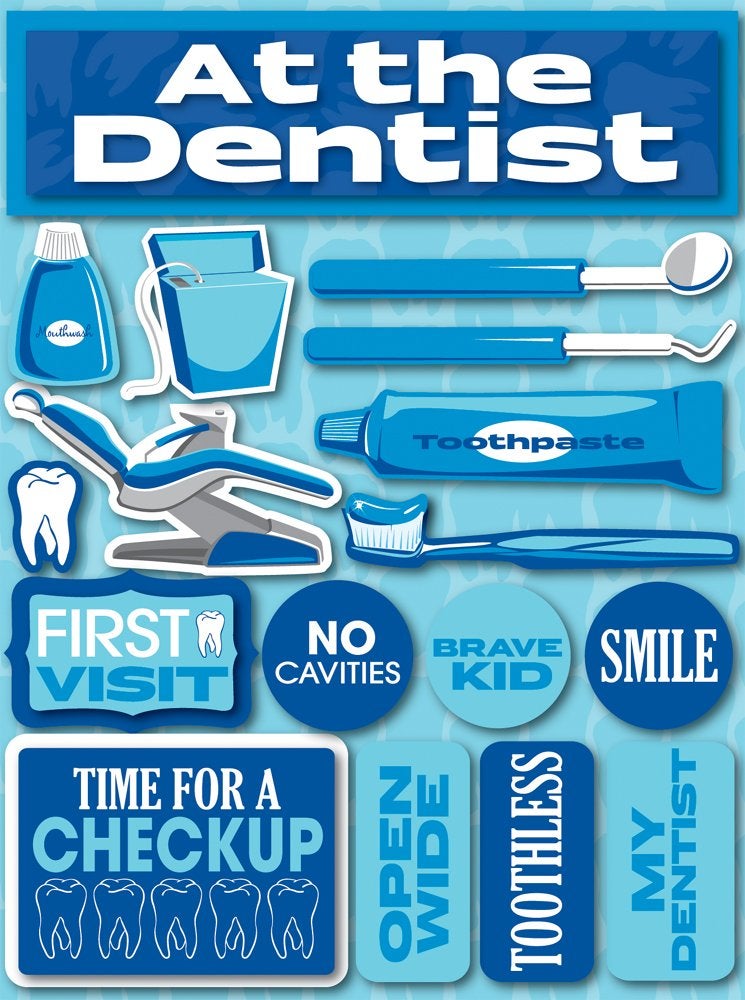 Reminisce Signature Series 3-Dimensional Sticker, Dentist - Image 2