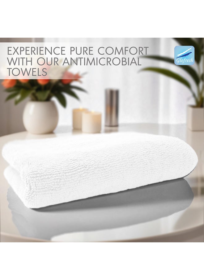 Hotel Linen Klub Hotel Linen Klub 1PC LUXURY Hotel Spa Shower/ Antimicrobial Bathtub Mat  - 100% Cotton 900 GSM Terry Dobby Border Ring Spun - Super Soft ,Quick Dry,Highly Absorbent , Size : 50 x 80cm, White  - Image 2