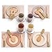 ROBUD 4Set Wooden Play Dishes Set MontessoriInspired Play Food Accessories for Kids Pretend Play Kitchen Set for Toddlers Role Play Gift for Boys and Girls - Image 2