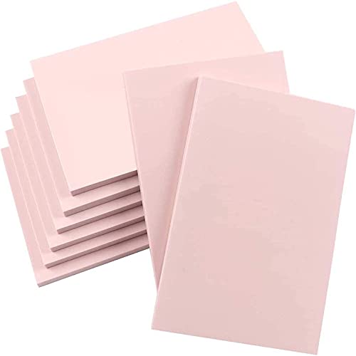 SGHUO 8pcs 4"x6" Rubber Carving Blocks, Soft Linoleum Block for Printmaking, Rectangle Linocut Blocks Stamp Carving Tools, Easy Cut Lino Blocks Crafts Making Kit (Pink) - Image 1
