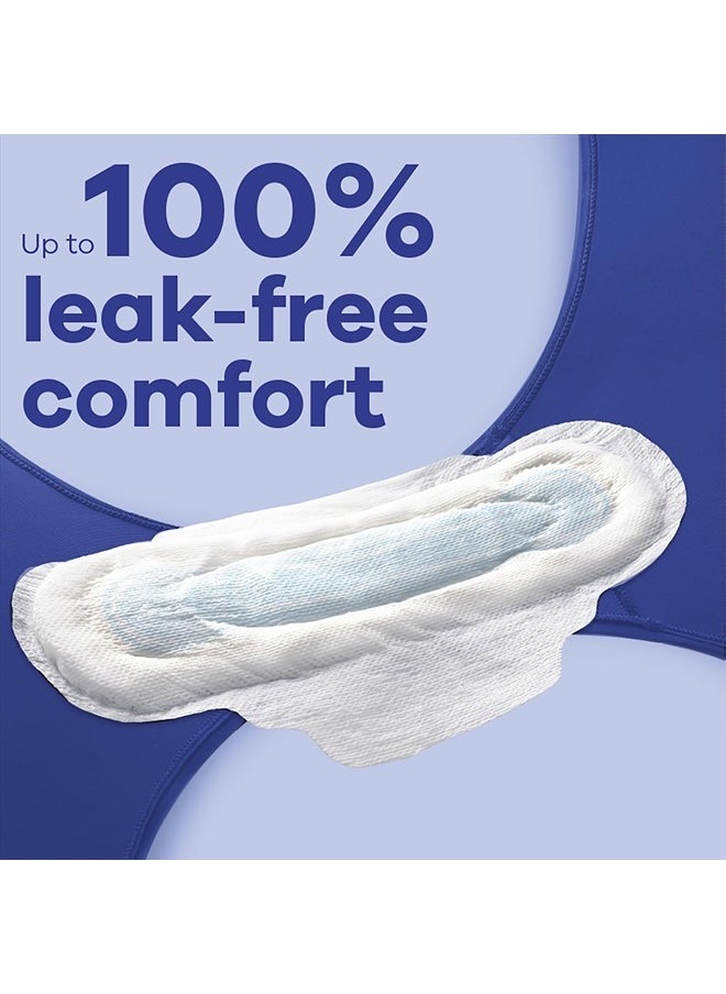 Maxi Feminine Pads For Women, Size 2 Long Super Absorbency, With Wings, Unscented, 60 Count (Pack of 1)
