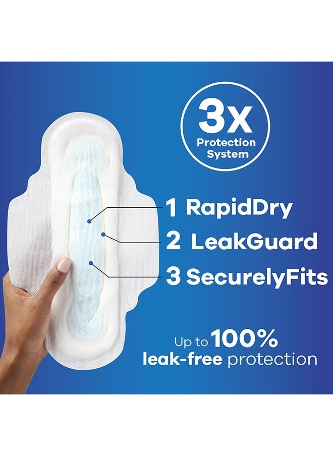 Maxi Feminine Pads For Women, Size 2 Long Super Absorbency, With Wings, Unscented, 60 Count (Pack of 1)