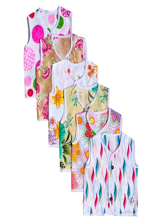 V.B.K Baby Boy and Baby Girl Combo Set Of Nappy (Cloth Diaper) (12 Piece) and Jhabla (6 Piece), Cotton Soft Fabric, 0-4 Months, Multicolor - Image 3