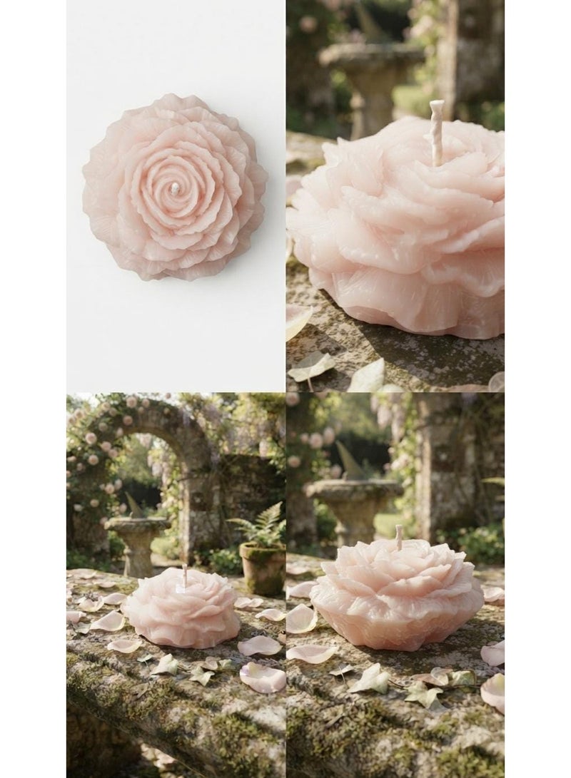Handmade decorative candle with a blooming flower design - a beautiful piece for home and gifts - Image 2