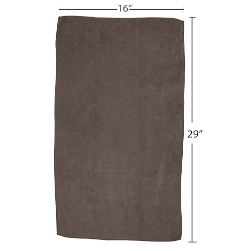 Fromm Softees Microfiber Salon Hair Towels for Hairstylists, Barbers, Spa, Gym in Brown, 16" by 29", 10 count Perfect Hair Care Towel for Drying Curly, Long, Wavy Hair - Image 5