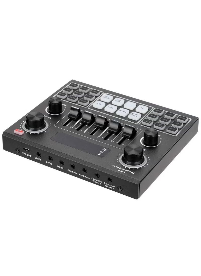 ACLIX Multifunctional Live V9 Sound Card and BM800 Suspension Microphone Kit Broadcasting Condenser Microphone Set Intelligent Webcast Live Sound Card for Computers and Mobile  - Image 5