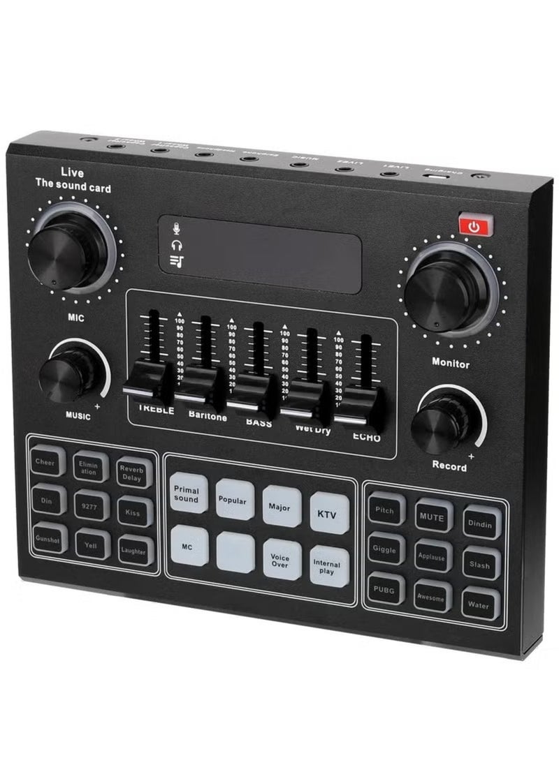 ACLIX Multifunctional Live V9 Sound Card and BM800 Suspension Microphone Kit Broadcasting Condenser Microphone Set Intelligent Webcast Live Sound Card for Computers and Mobile  - Image 4