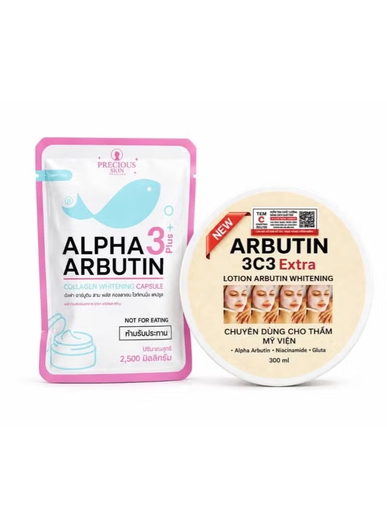 Arbutin 3C3 Lotion + Alpha Arbutin 3 Plus Capsule