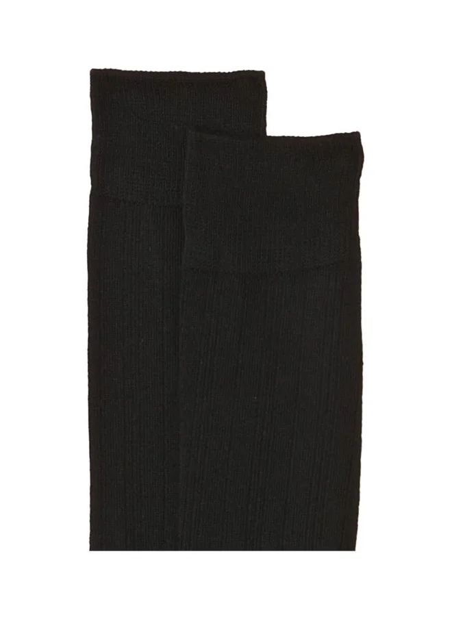هينز Hanes Crew Half Cushion Socks Mens Hanes R71 3Pcs BLACK 6 12 Black Large