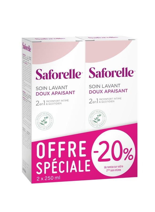 Saforelle Gentle Cleansing Care 2X250ml - Image 1