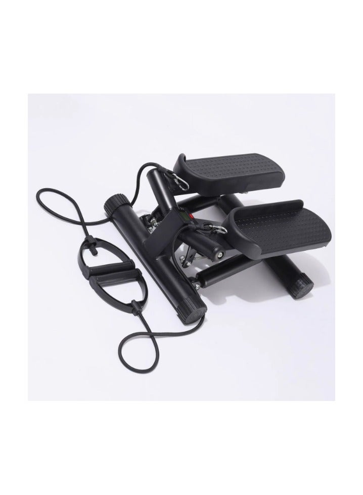 Generic Mini Stair Stepper for Exercise, Compact Home Fitness Machine with Resistance Bands & Non-Slip Pedals for Cardio & Weight Management  - Image 1