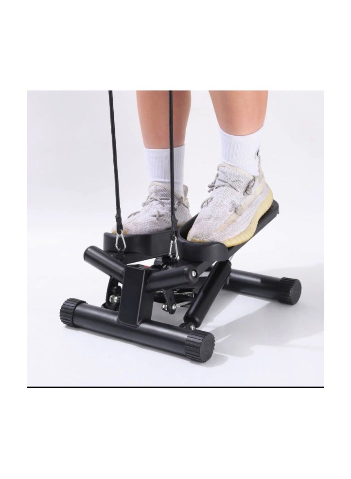 Generic Mini Stair Stepper for Exercise, Compact Home Fitness Machine with Resistance Bands & Non-Slip Pedals for Cardio & Weight Management  - Image 2