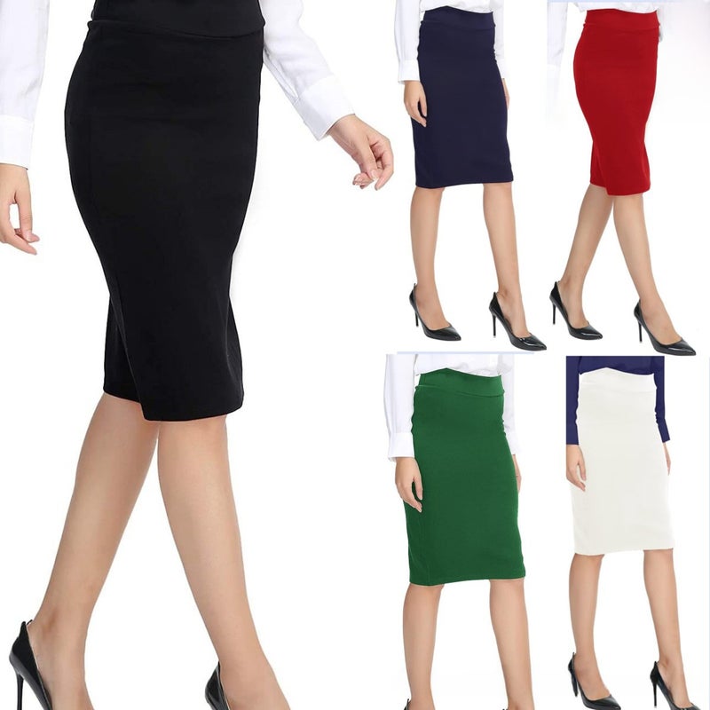 Europe and the United States ebay new double-layer hip skirt business wear high waist A- line skirt foreign trade women''s clothing - Image 2