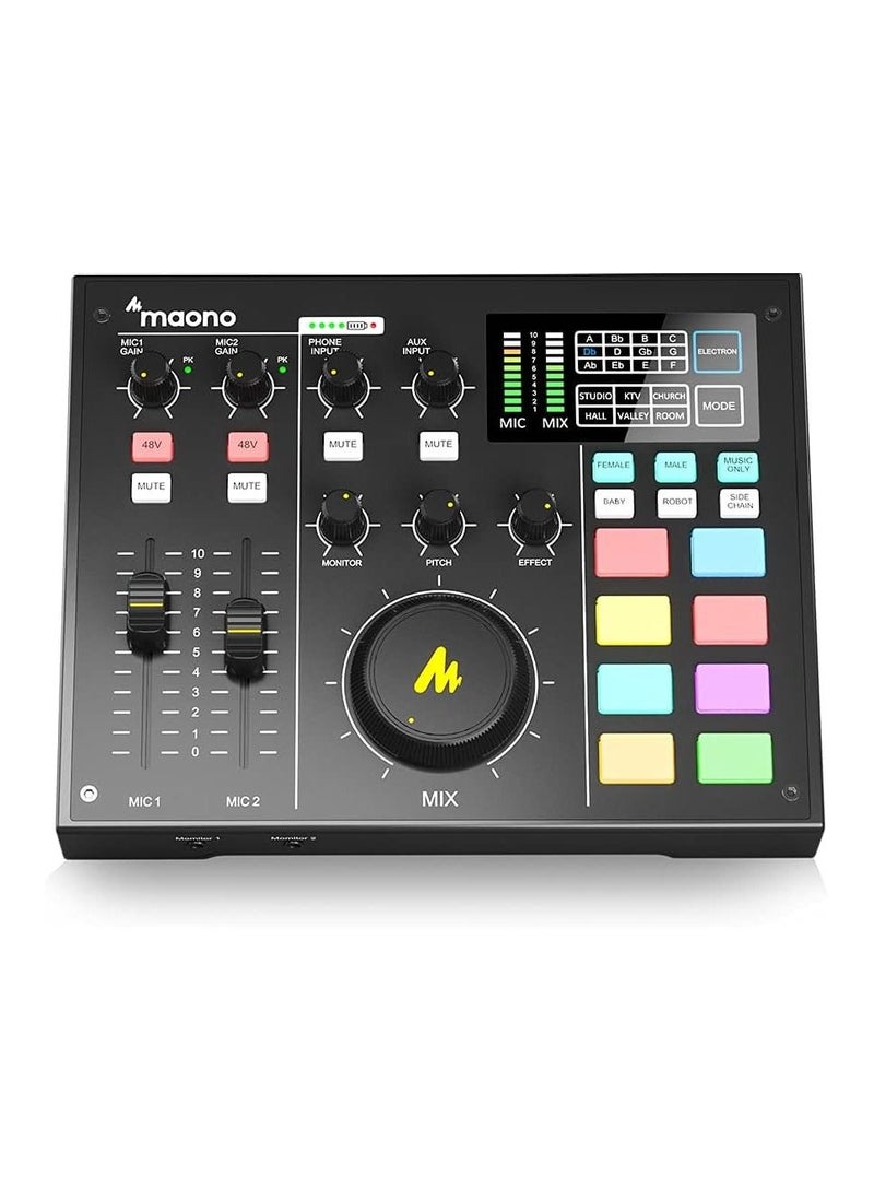 Maono MAONO AU-AM100 All-In-One Podcast Production Studio - Black  - Image 1