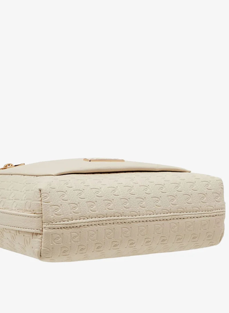 Paprika IVORY Women's Monogram Embossed Crossbody Bag with Adjustable Strap for Women | Best Price UAE